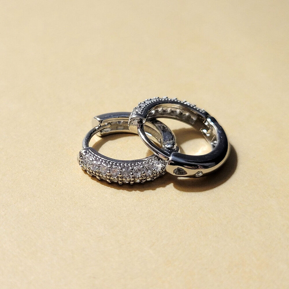 Hoop Zirconia Earrings